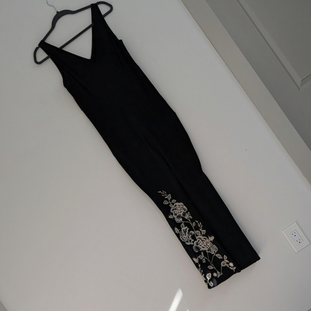 Anthropologie HD In Paris‎ Tal Jumpsuit Floral Embroidered Rose Size 4 - Picture 2 of 9